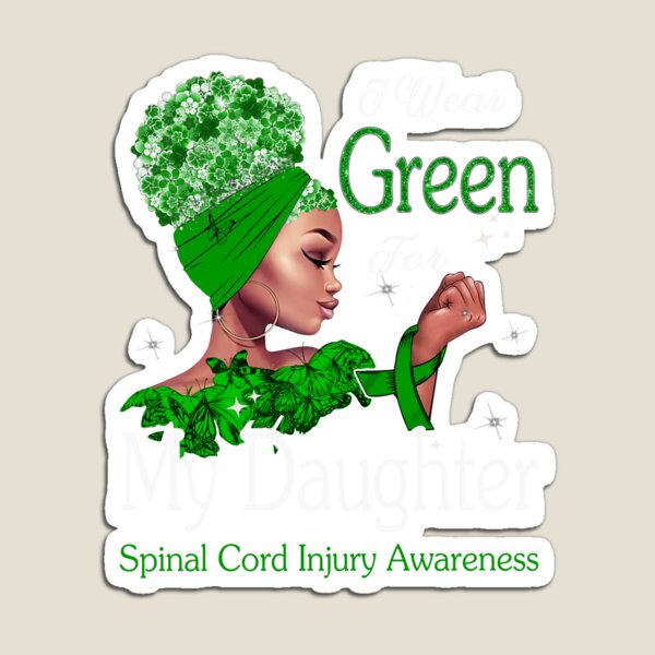 Item preview, Spinal Cord Injury Awareness Black Girl I Wear Green For My Daughter designed and sold by tenjun16.