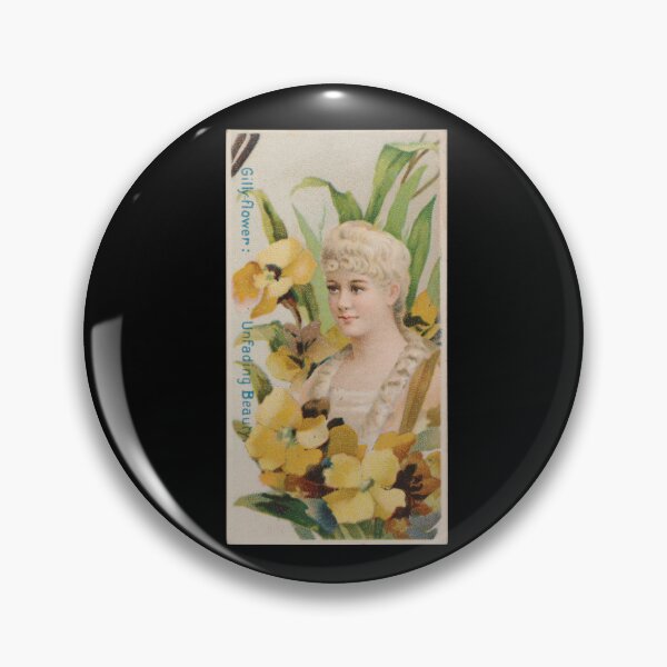 Item preview, Gillyflower: Unfading Beauty, 1892 | Language of Flowers Trading Card N75 designed and sold by CurrantJam.