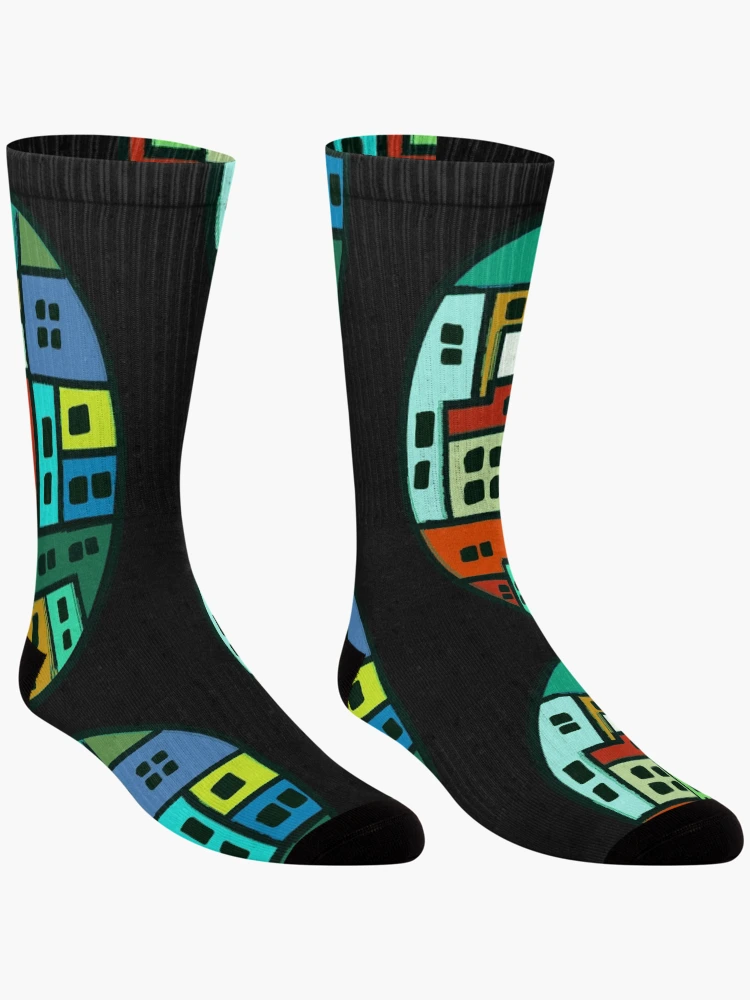 Thumbnail 3 of 5, Socks, Energizing crazy Rio community designed and sold by psychedelic-Rio.