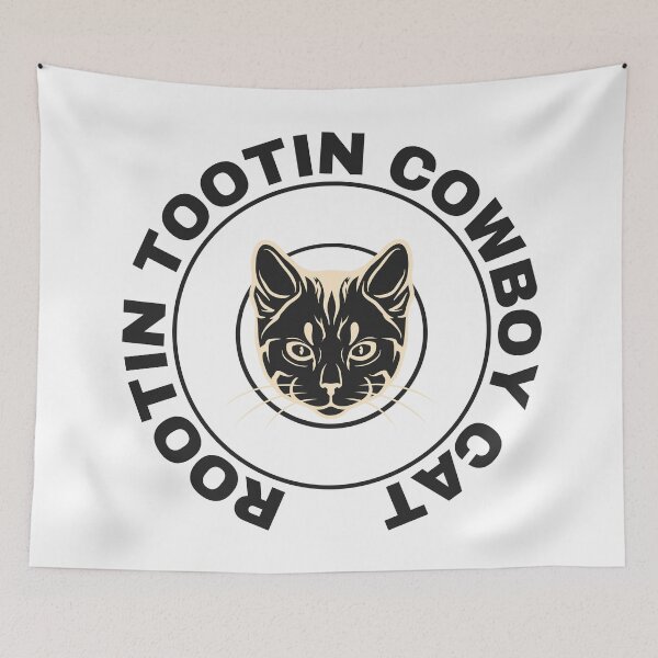 Item preview, rootin tootin cowboy cat designed and sold by earth wings.