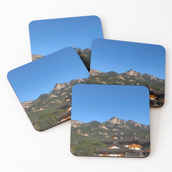 Item preview, The Blue Sky over Eunpyeong Hanok Village - South Korea Photographs designed and sold by YemmyZImages.