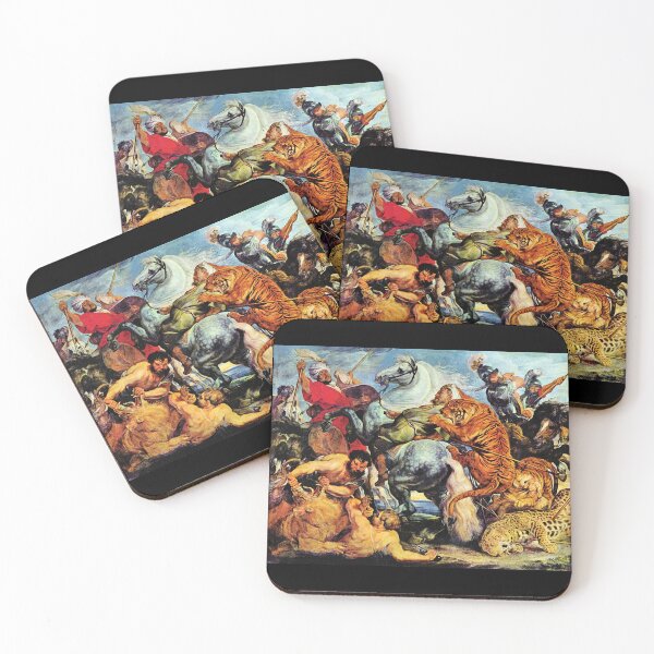 Item preview, 'Lion And Tiger Hunting' by Rubens (Reprint) designed and sold by Classic Visions Gallery.