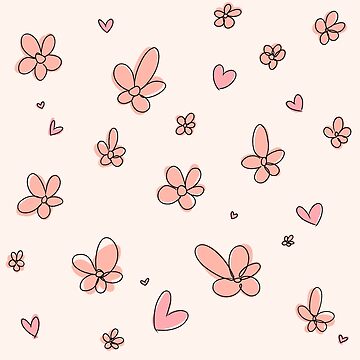 Imagen de la obra Mezcla de corazones y flores Heartstopper (rosa) de Sophprano