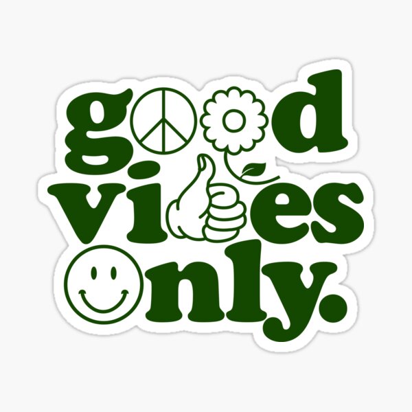 Good Vibes Only' Sticker | Spreadshirt