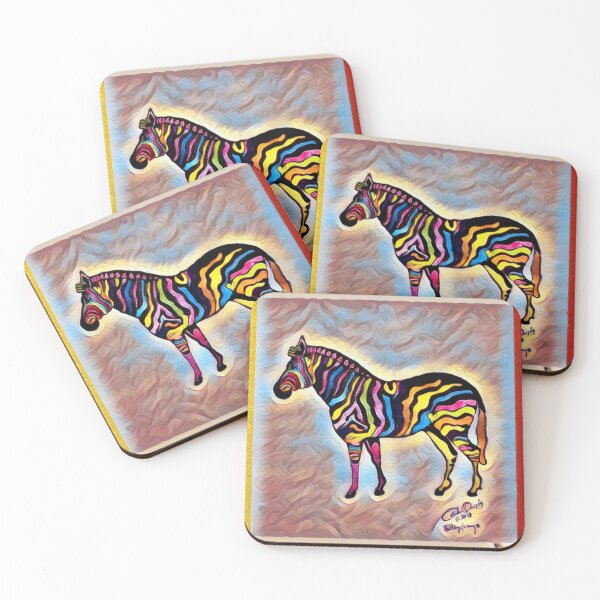 Item preview, Rainbow Zebra designed and sold by QArtXchange.