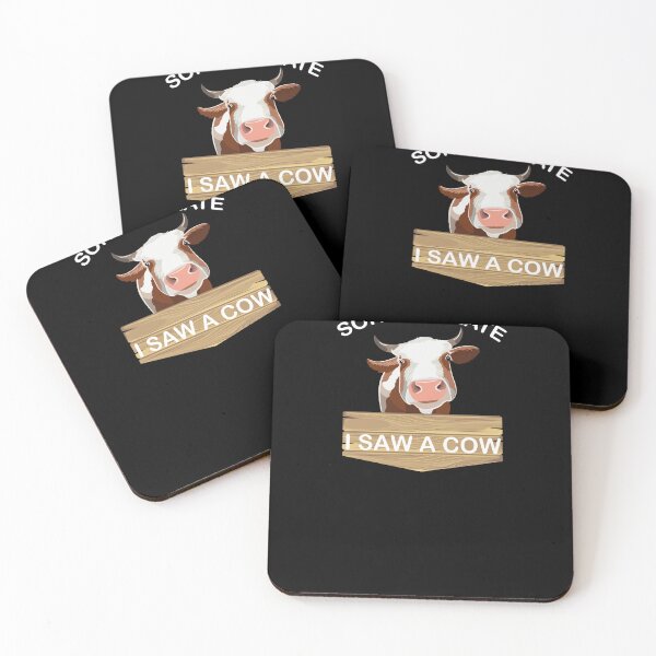 Item preview, Sorry i'm late i saw a cow, vintage gift for cow lovers designed and sold by CRO-DESIGN.