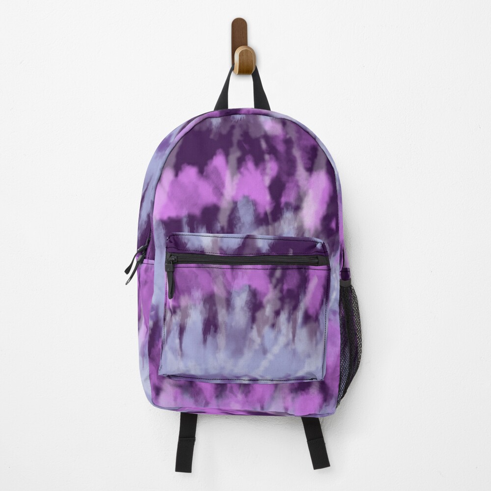 Discover Lilac/Light Blue Tie Dye Pattern Backpack