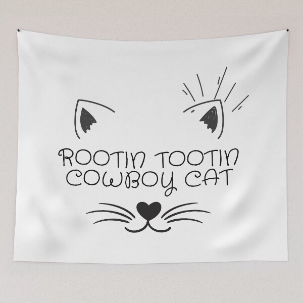 Item preview, rootin tootin cowboy cat designed and sold by earth wings.
