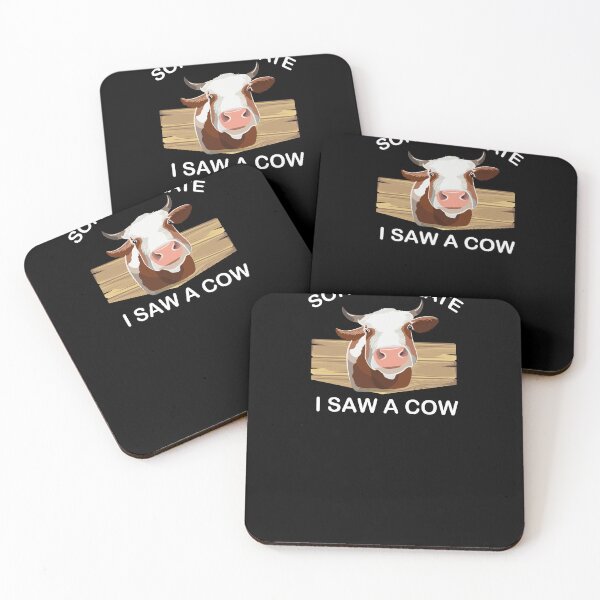 Item preview, Sorry i'm late i saw a cow, vintage gift for cow lovers designed and sold by CRO-DESIGN.