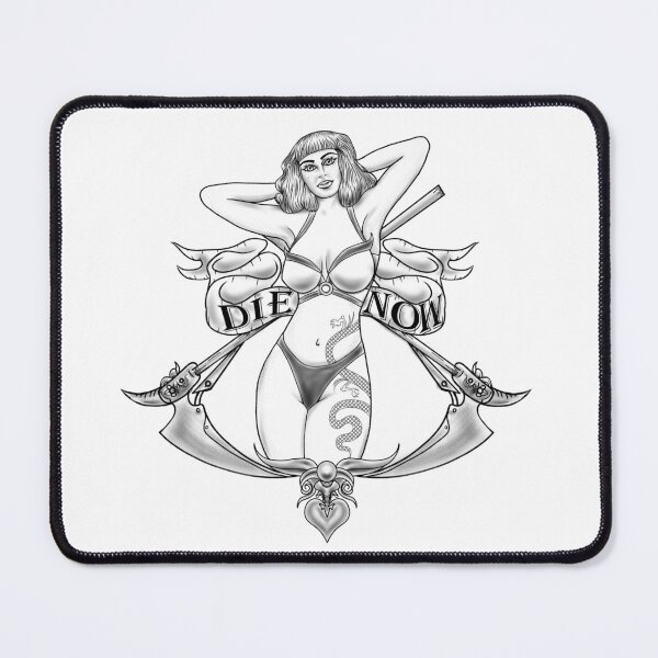 Item preview, Die Now pin up girl design designed and sold by lukekillings.