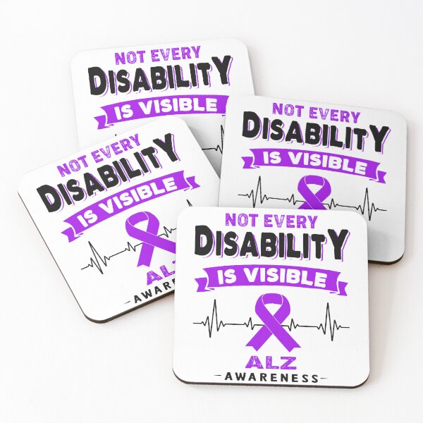 Item preview, ALZ Awareness - Not Every Disability Is Visible designed and sold by RidnerStore.
