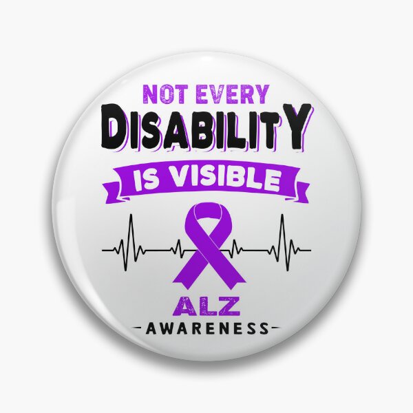 Item preview, ALZ Awareness - Not Every Disability Is Visible designed and sold by RidnerStore.