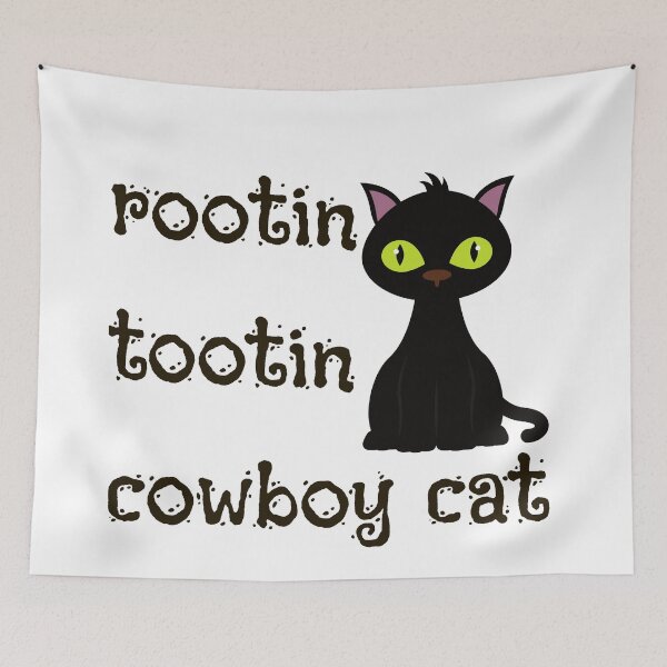 Item preview, rootin tootin cowboy cat designed and sold by earth wings.