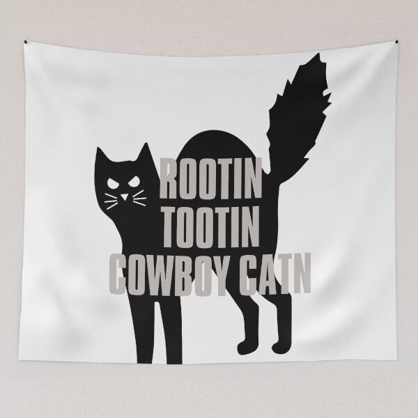 Item preview, rootin tootin cowboy cat designed and sold by earth wings.