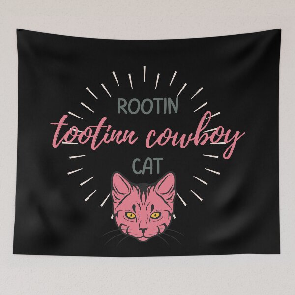 Item preview, rootin tootin cowboy cat designed and sold by earth wings.