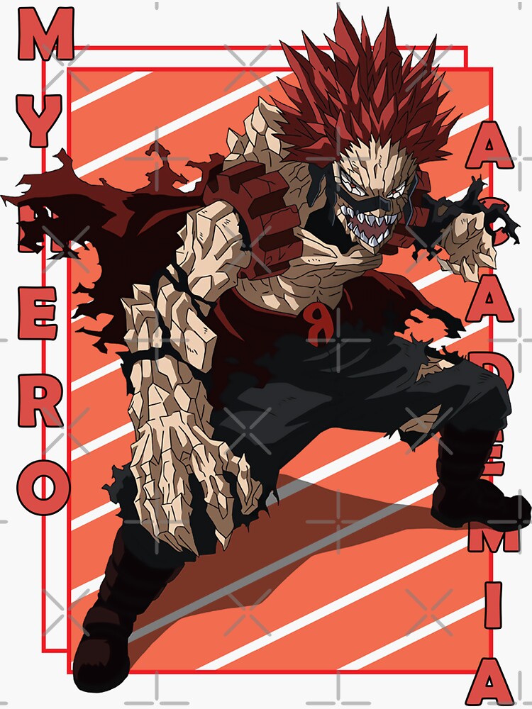 Pegatina «Eijiro Kirishima Red Riot My Hero Academia Boku No Hiro ...