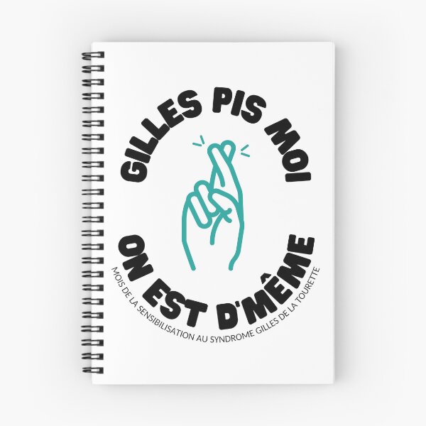 Item preview, "Gilles piss me..." black letters designed and sold by AQSTourette.