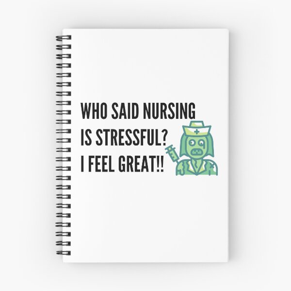 Item preview, Nurses Week Who said nursing is stressful I feel great! zombie designed and sold by TrialAndHorror.