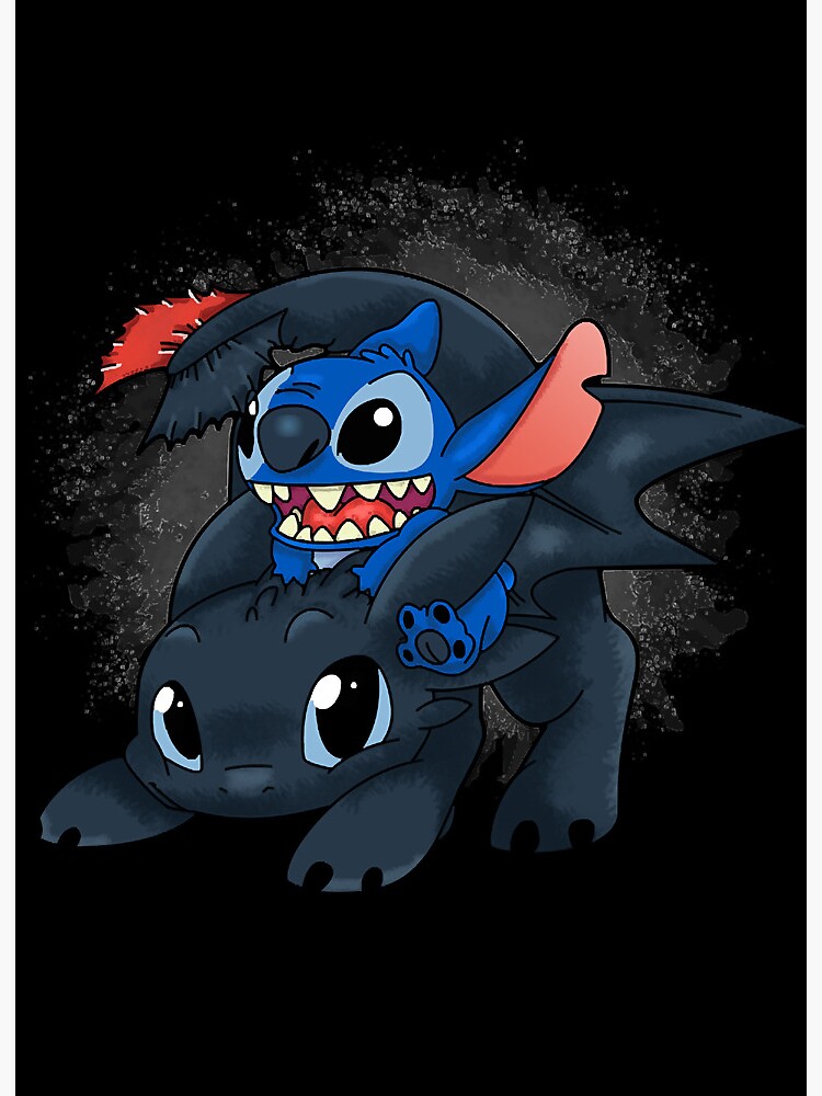 Cute Stitch Art Board Print for Sale by Artcci