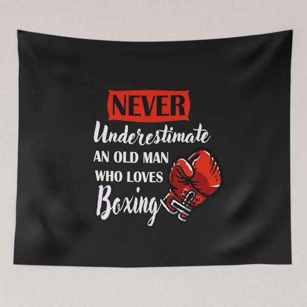 Item preview, Never Underestimate An Old Man Who Loves Boxing designed and sold by adeleqo.