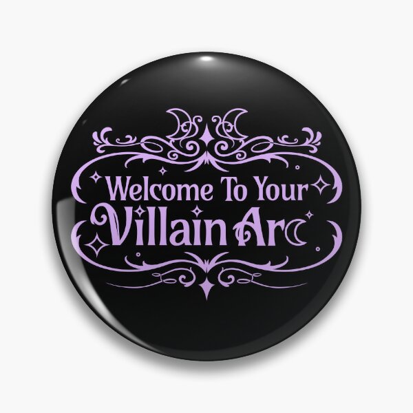 Item preview, Welcome to Your Villain Arc (Lilac on BLK) designed and sold by Caffinatedkitti.
