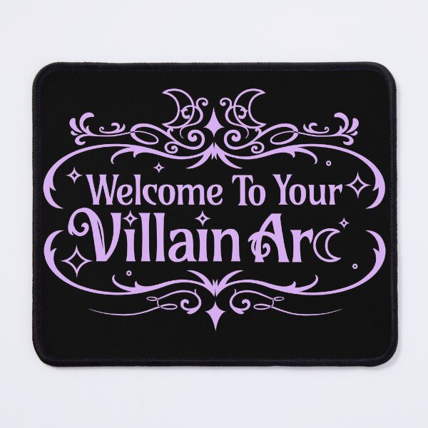 Item preview, Welcome to Your Villain Arc (Lilac on BLK) designed and sold by Caffinatedkitti.