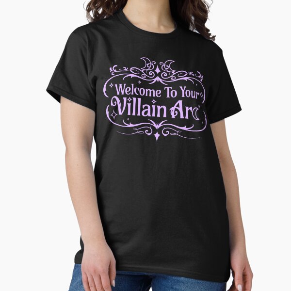 Item preview, Welcome to Your Villain Arc (Lilac on BLK) designed and sold by Caffinatedkitti.