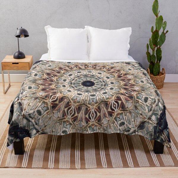 Item preview, Serenity Knit Mandala in Winter designed and sold by MediaArtbyMara.