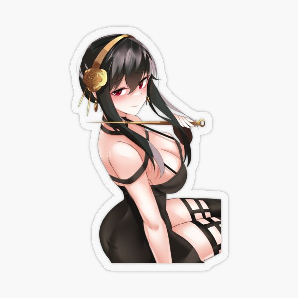 Yor Forger Spy X Familia Anime Chica Waifu caliente Pegatina transparente