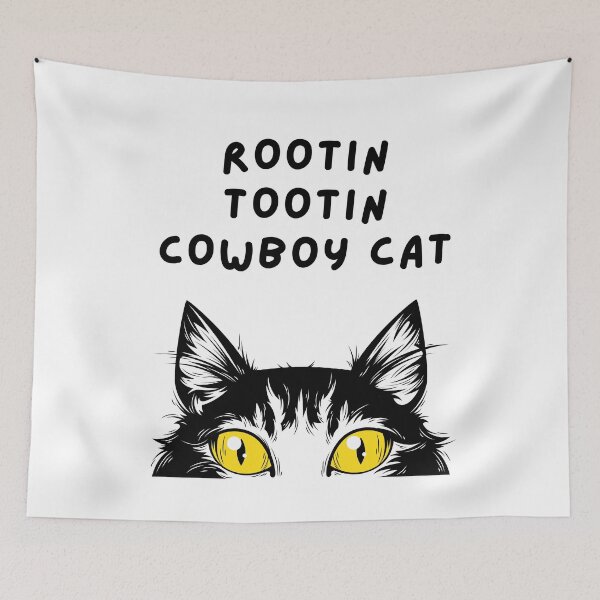 Item preview, rootin tootin cowboy cat designed and sold by earth wings.