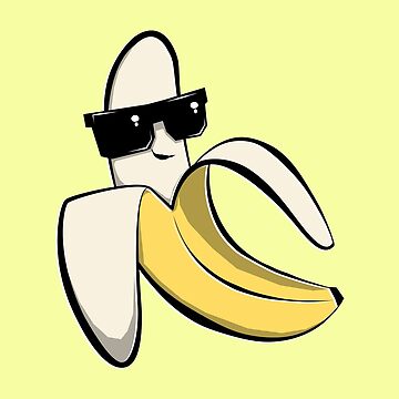 Coolest Banana with Sunglasses Kawaii 