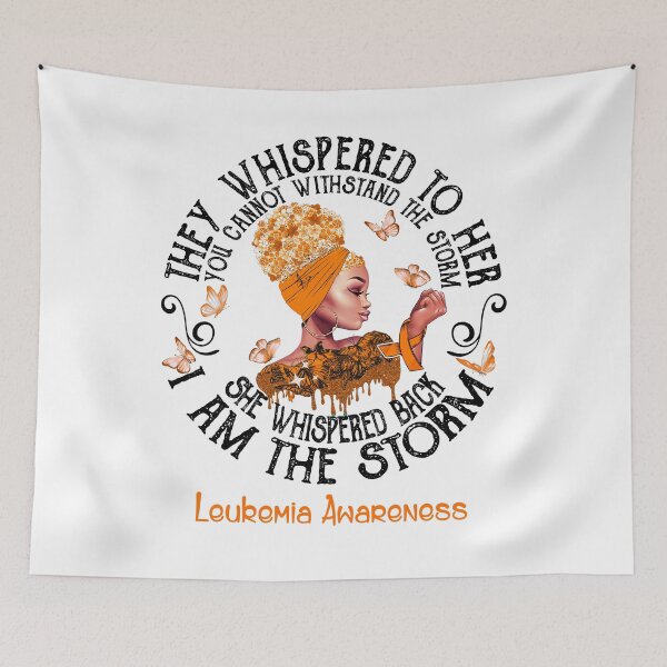 Item preview, Black Girl I Am The Storm Leukemia Awareness designed and sold by Mnrshirley.