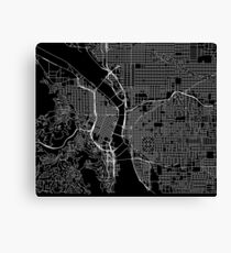 Portland Street Map Canvas Print