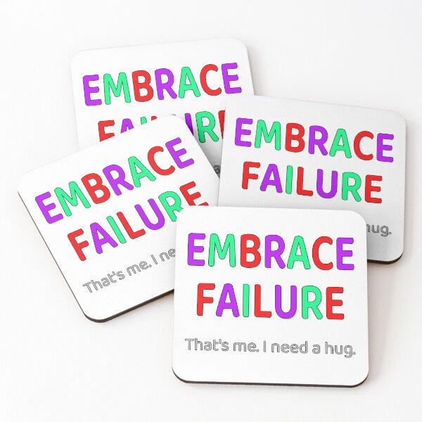 Item preview, Embrace Failure - Multicolor Red Green Magenta designed and sold by ThatIsSomething.