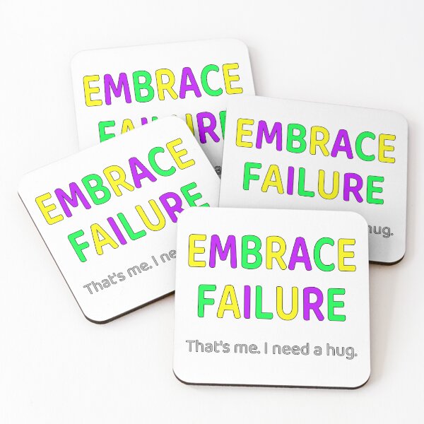 Item preview, Embrace Failure - Multicolor Yellow Magenta Green designed and sold by ThatIsSomething.