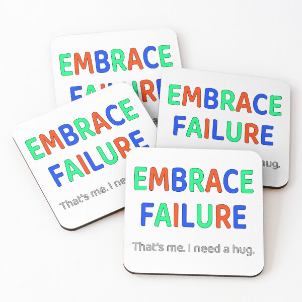 Item preview, Embrace Failure - Multicolor Green Red Blue designed and sold by ThatIsSomething.