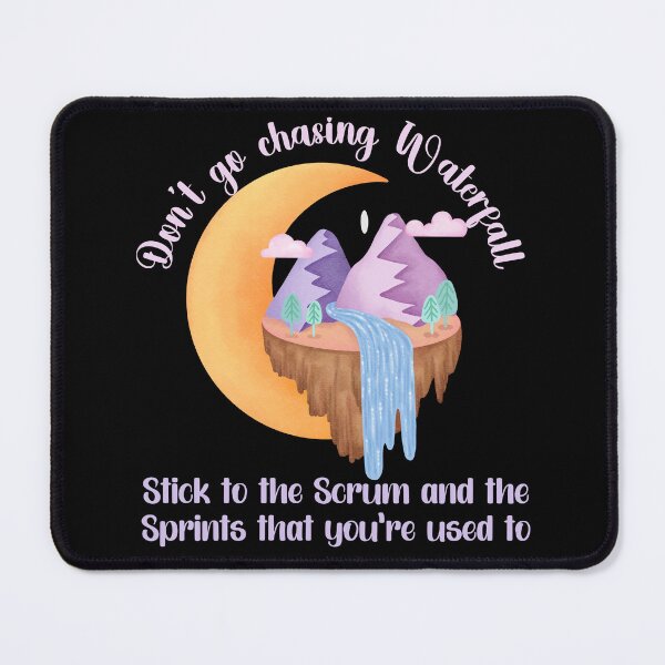 Item preview, Agile Waterfall Project Pun designed and sold by dreammerchant.
