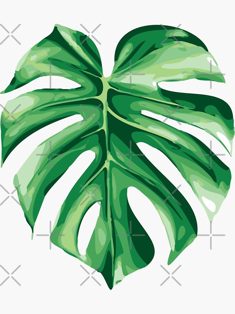 Tropical Leaf Stickers Redbubble - green glory flower life alpha roblox