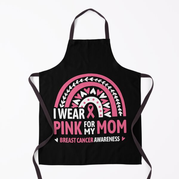 Item preview, I Wear Pink Rainbow for Mom Breast Cancer Awareness Support  designed and sold by BrettPorter2612.