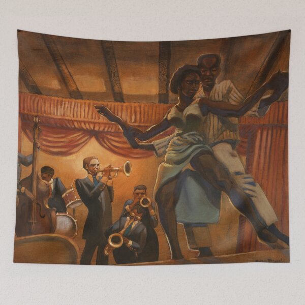 Item preview, Dance the Blues. Vintage Big Band. 1940s Print. designed and sold by JaeMe Bereal.