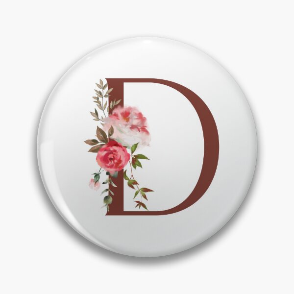 Item preview, Letter D Pumpkins Flowers designed and sold by WildAliceArt.