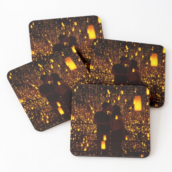 Item preview, Orange lights with dancing couple silhouette   designed and sold by tees-n-treats.