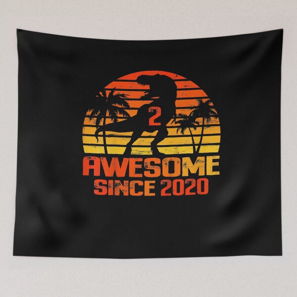 Item preview, Kids Funny 2nd Birthday Boy 2 Year Old Dinosaur Trex Awesome 2020 designed and sold by BrettPorter2612.