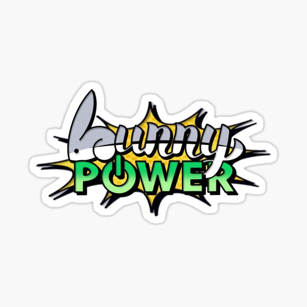 Bunny Power Sticker