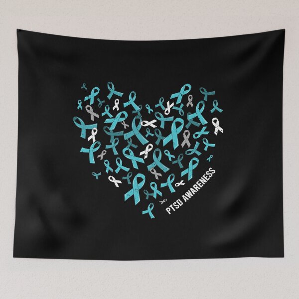 Item preview, Best PTSD Awareness Veteran Military Soldier Memorial Ribbon Support designed and sold by adsmod.