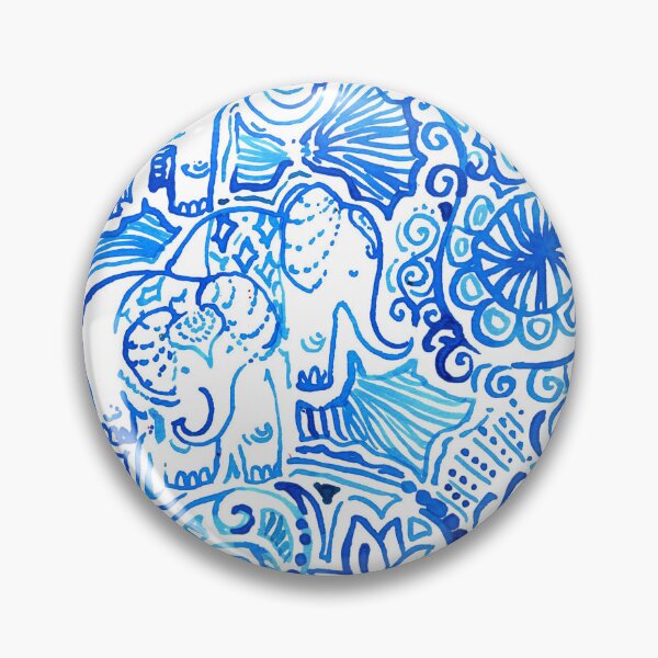 Item preview, blue big elephant designed and sold by catherinebinson.