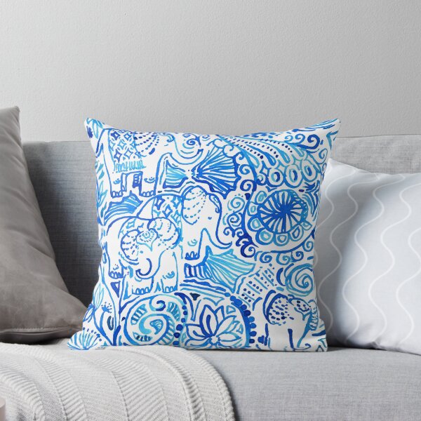 Item preview, blue big elephant designed and sold by catherinebinson.
