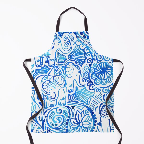 Item preview, blue big elephant designed and sold by catherinebinson.
