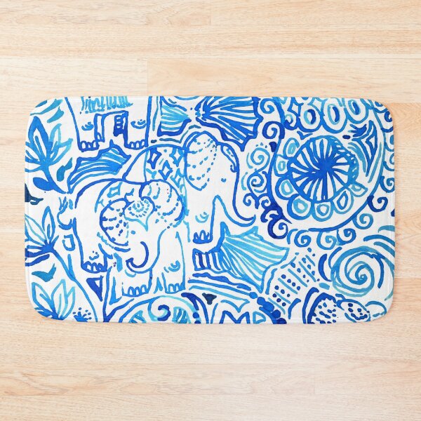 Item preview, blue big elephant designed and sold by catherinebinson.
