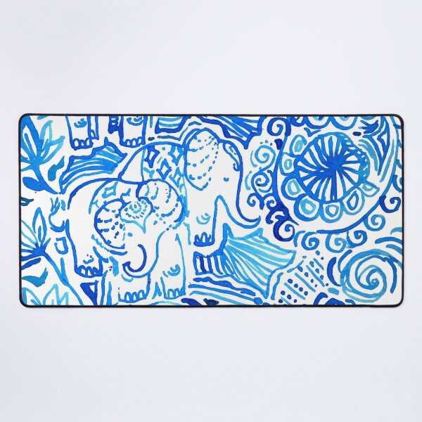 Item preview, blue big elephant designed and sold by catherinebinson.